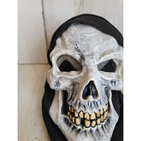 Halloween grim reaper skull head skeleton prop home decor‎ figure - Picture 4 of 11